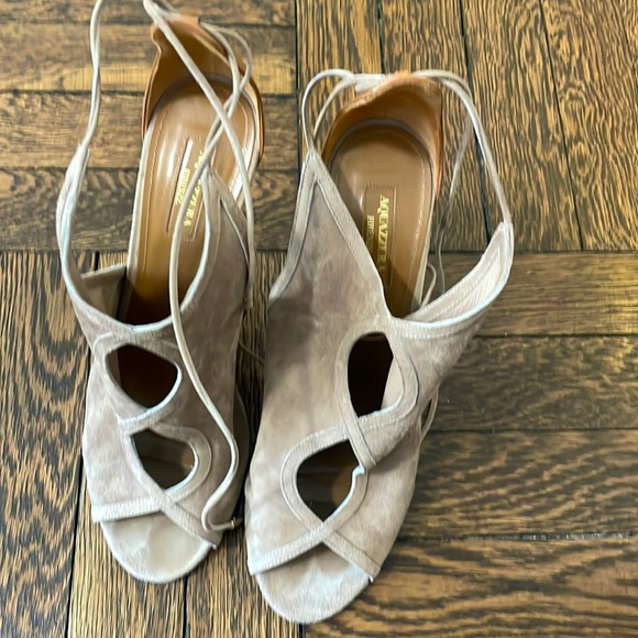 aquazzura heels worn ONCE. Perfect condition. Size 40.5 EU,...